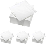 ARTS DE LA TABLE 100 Baumwollservietten, 2-lagig, 33 x 33 cm, Weiß (4er-Pack)
