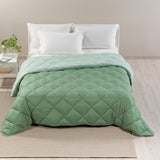 Caleffi Steppdecke für Doppelbett, Winter, 260 x 265 cm, Mikrofaser, für Doppelbett, Winter, weich, bequem, gepolstert, langlebig, waschbar, hypoallergen, Steppdecke, hergestellt im Naty Shop für Steppdecken und Steppdecken