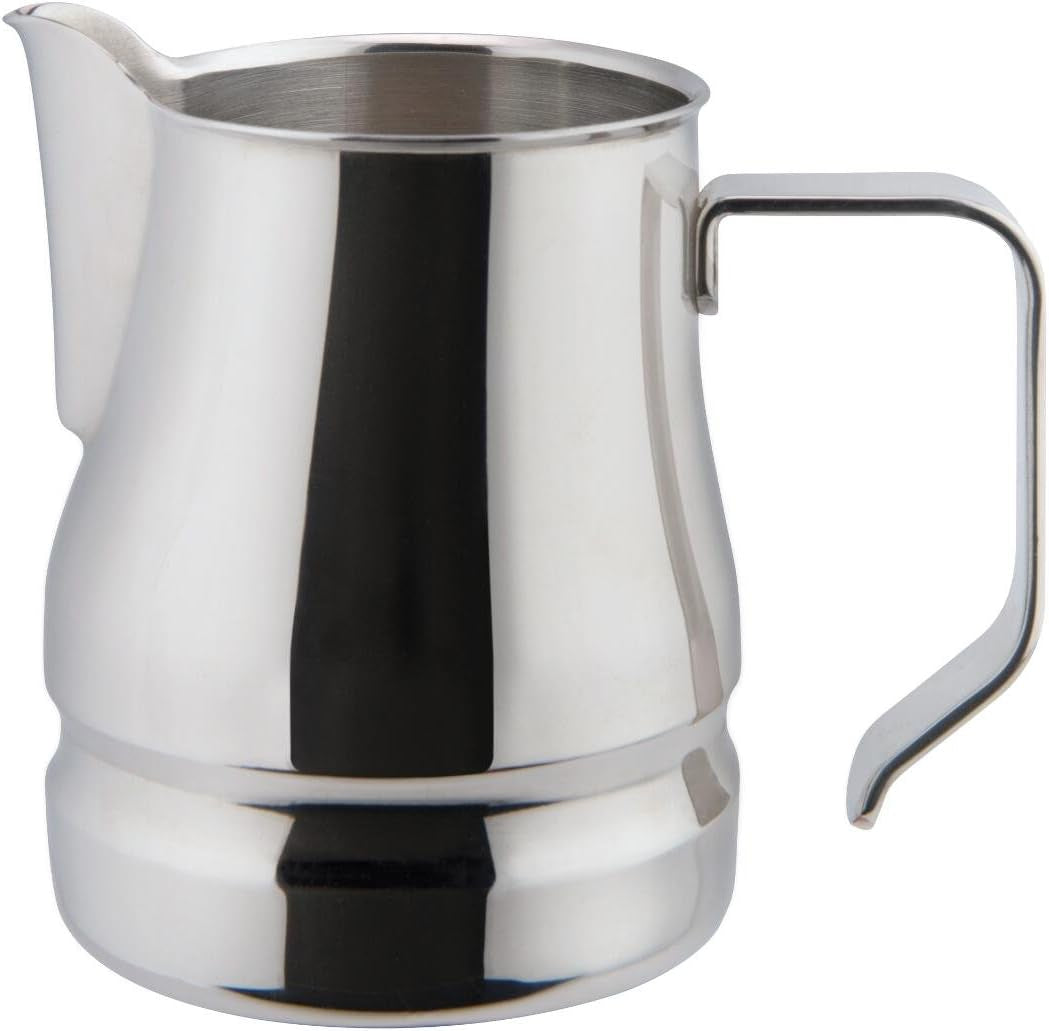 Milchbecher für Cappuccino aus Edelstahl, 18/10 Tassen, 9,75 cl