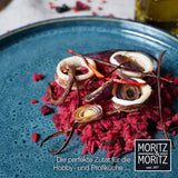 Moritz & Moritz SOLID 18-teiliges Steingut-Geschirrset für 6 Personen – Geschirrset für 6 Personen, bestehend aus 6 Speisetellern, 6 Beilagentellern und 6 Speisetellern