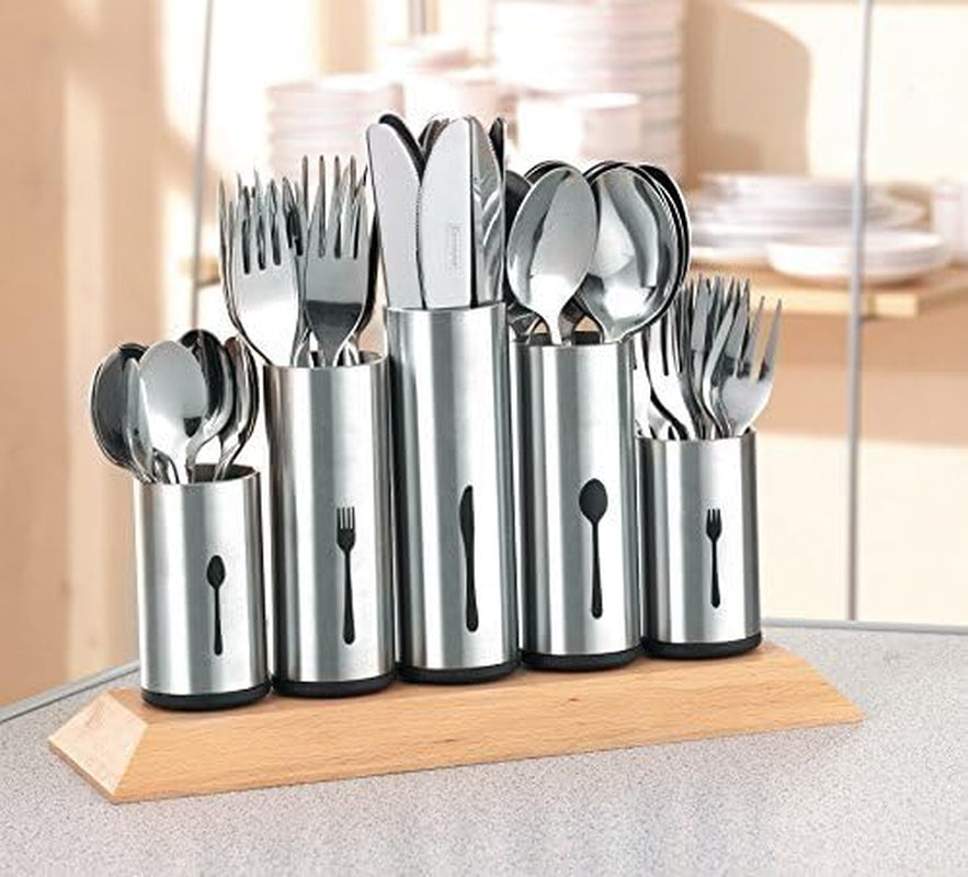 Besteckhalter aus Edelstahl, 1 Packung, silber Kitchen Naty Shop A 2 Stk