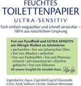 HiPP Baby Soft Wet Toilettenpapier (6 x 50 Blatt), 99 % Wasser, Ultra Sensitive, ohne Duftstoffe, mit Klappdeckel