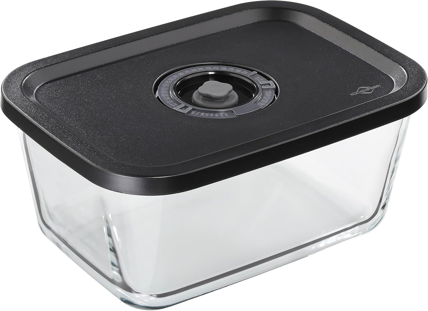 Vakuum-Set Küchenprofi EASYFRESH | Set mit 7 Teilen | 1x elektrische Vakuumpumpe, 1x Vakuumbehälter S, M und L, 3x Vakuumbeutel 22x21 cm | Borosilikatglas, hochwertiger Kunststoff | Zubereitung und Aufbewahrung Frischhaltedosen Naty Shop Vakuumbox L