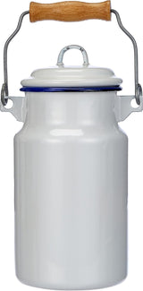 904301 Milchkanne 1 L, Stahl, weiß / blau, 10 x 10 x 22 cm