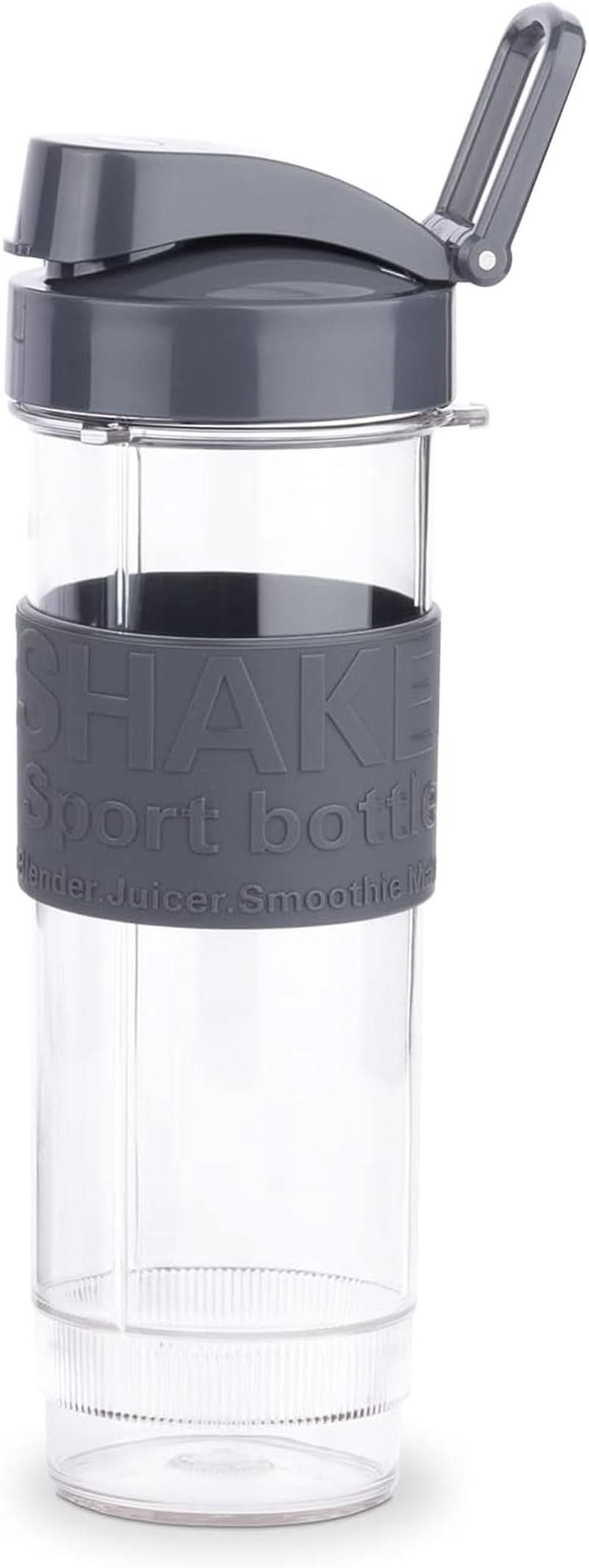 H.Koenig Smoothie Maker SMOO9 – Mini-Standmixer – Mini-Mixer – 300 Watt – 570 ml – Edelstahl – 2 Kunststoffflaschen – Bpa-Frei, Grau Kitchen Naty Shop