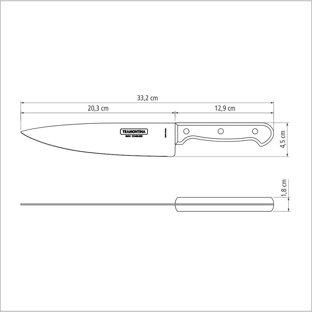 Tramontina 14-teiliges Grillbesteck-Set aus Edelstahl, Steakbesteck, Grillset, Küche, Naty Shop