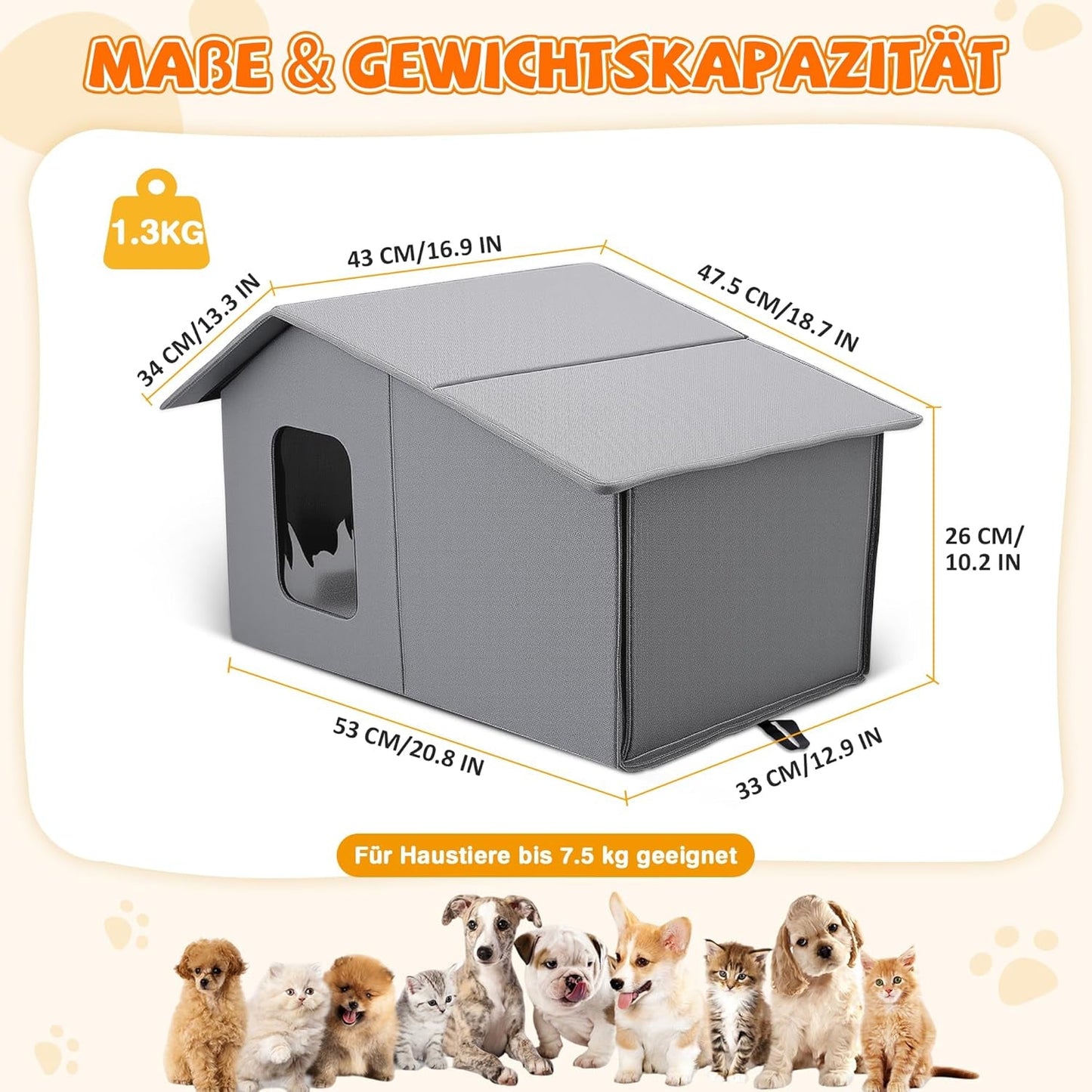 Decken und Möbel, Haustiere, Höhlen und Häuser, Katzen, Betten für Katzen, Katzenbetten, Matratzen