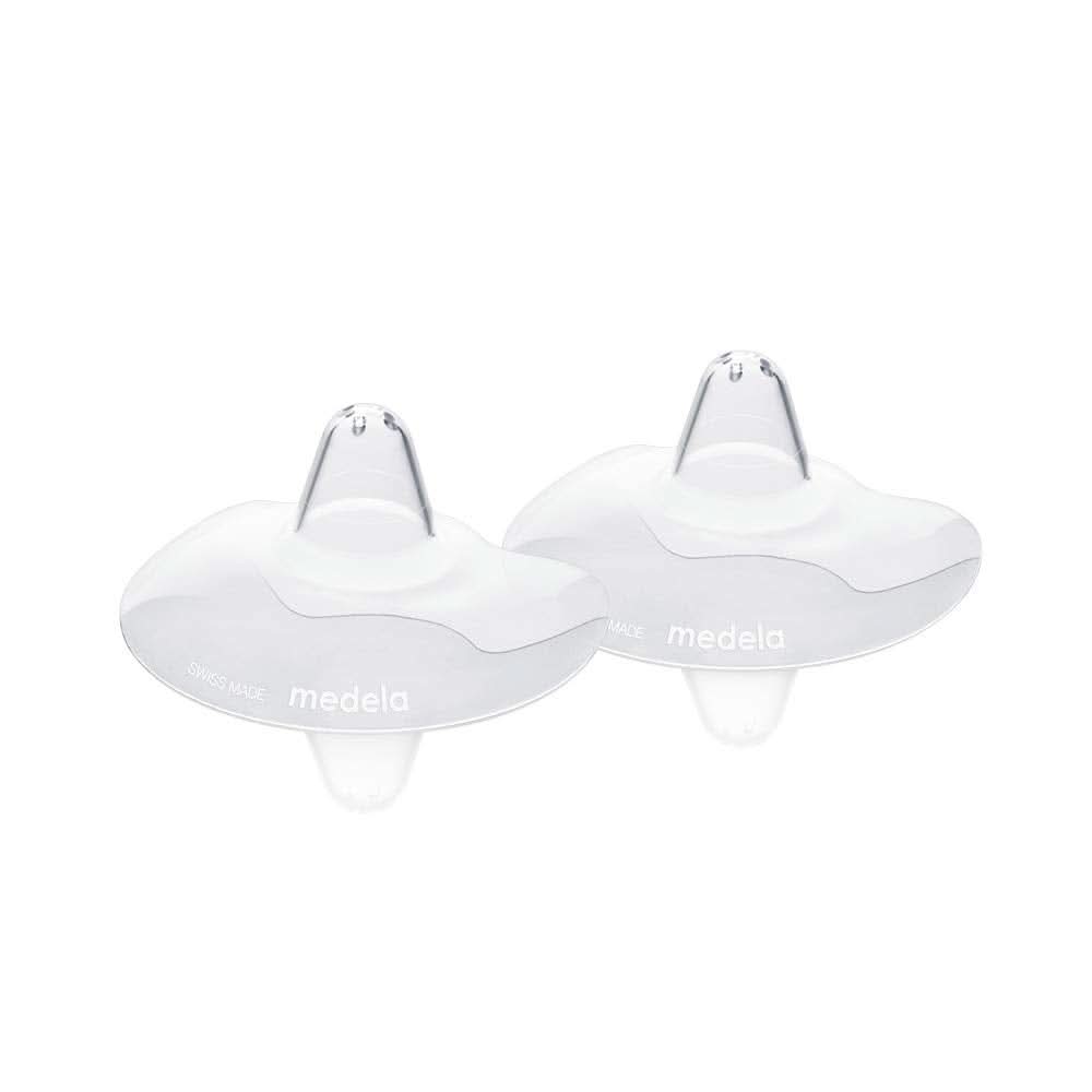 Medela Contact Brusthütchen – Bpa-Frei – Aus Ultradünnem, Weichem Silikon – Inklusive 2 Brusthütchen Und Etui – 20 Mm, Medium Zubehör Lebensmittel und Stillen Bebe Naty Shop