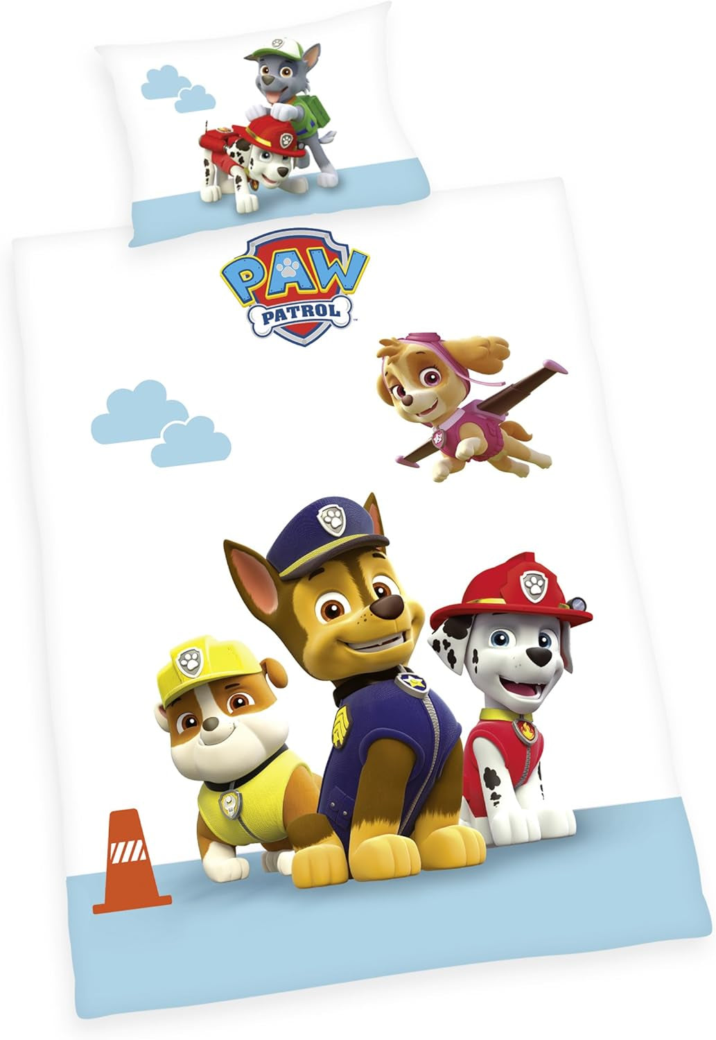 PAW Patrol Kinderbettwäsche-Set, wendbar Bettwäsche – Kinder Naty Shop Flannel