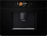 Bosch CTL7181B0, Serie 8 Intelligenter Einbau-Espressoautomat, 45,5 x 59,4 cm, TFT-Touchscreen, sehr leises Mahlwerk mit Keramikantrieb, AutoMilk Clean-Selbstreinigungsfunktion, 2,4 l Wassertank, Schwarz