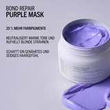 Schwarzkopf Professional BLONDME Bond Repair Purple Mask Maske für kühles Haar Neutralisiert Gelbtöne für gefärbtes, gebleichtes und helles Haar Tiefenpflegend und stärkend 200 ml Haarmaske Naty Shop
