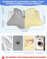 Orthopädisches Kissen, Seitenstützkissen, Nackenstützkissen, Nackenschmerzkissen, Memory-Schaum-Kissen, ergonomisches Kissen, zur seitlichen Rücken- und Bauchunterstützung – orthopädische Halskissen in Schmetterlingsform, Naty Shop