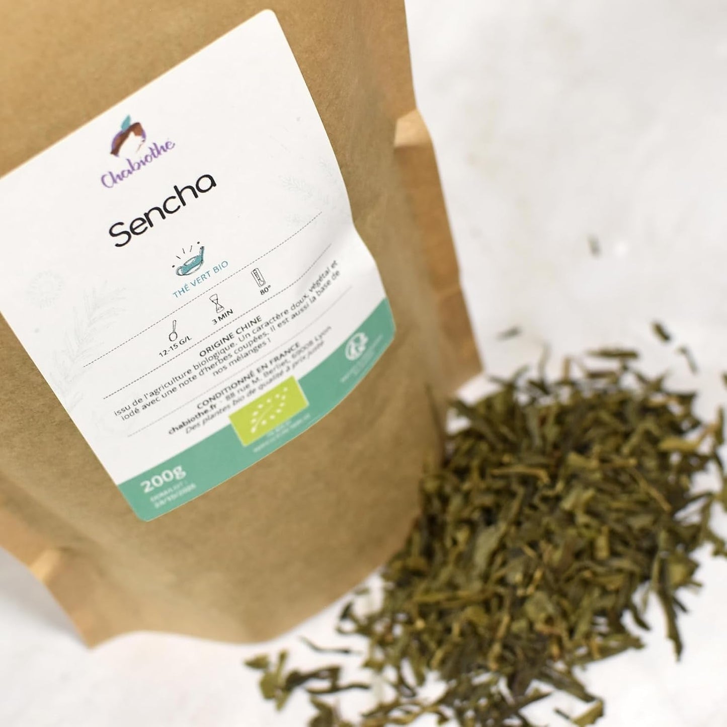 Sencha Grüntee BIO 200G - - Natürlicher grüner Tee