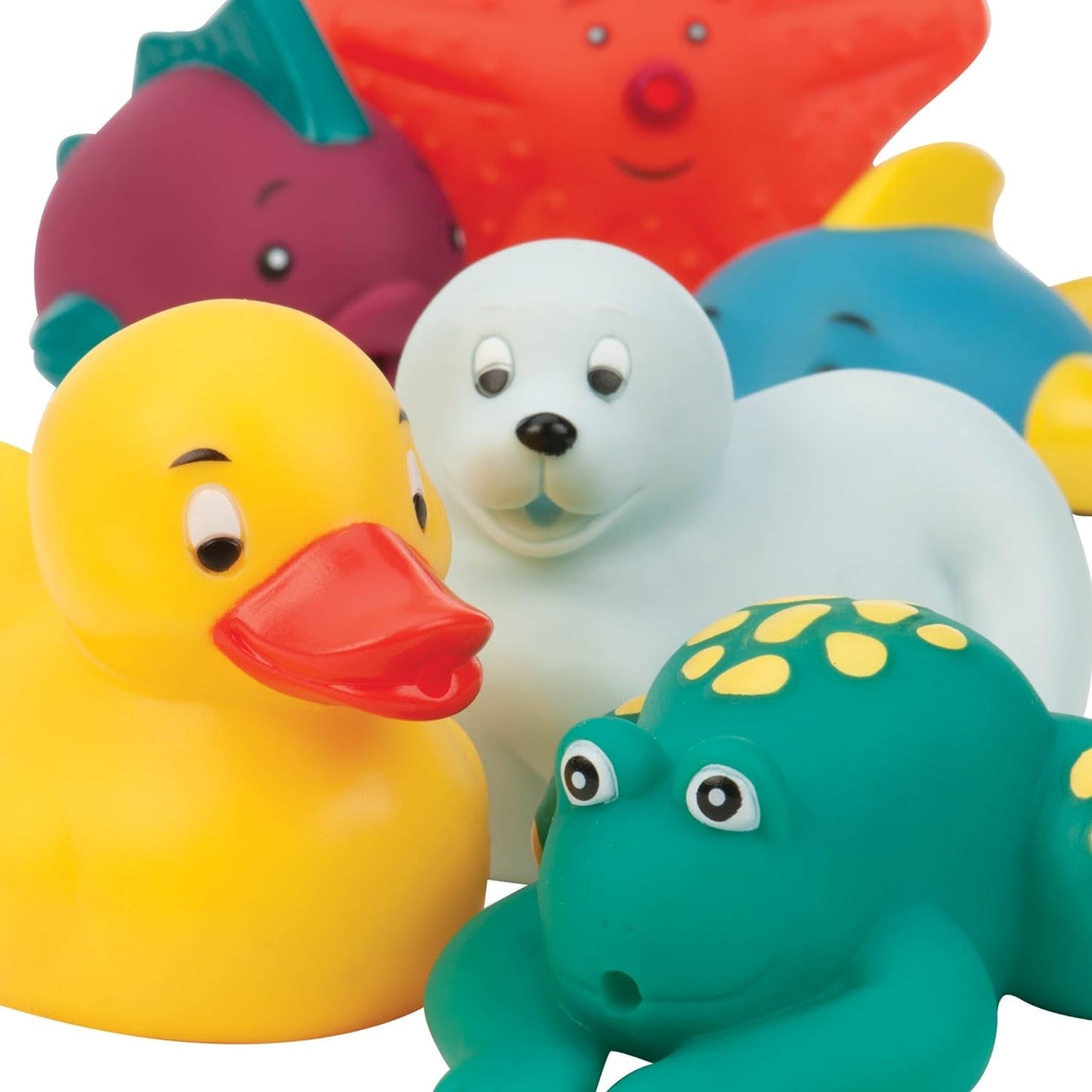 Battat 12-teiliges Badespielzeug Baby-Badespielzeug Wassertiere – Badefreunde für Babys ab 10 Monaten – Badespielzeug Ente und mehr Bebe Toys Naty Shop