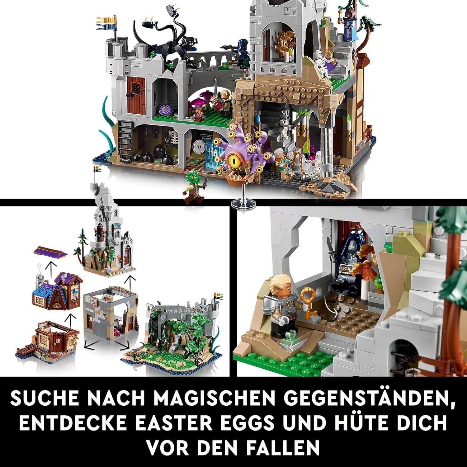 LEGO Ideas Dungeons & Dragons: Die Saga vom Roten Drachen, Bauset für Erwachsene, Dungeons and Dragons Geschenkideen für Fans, Fantasy-Bauset, kreative Aktivität 21348 Bausets Besuchen Sie den LEGO-Store