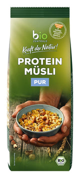 Biozentrale Proteinmüsli pur – 375g – Bio mit Honig – Als Frühstücksflocken oder als Snack