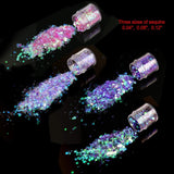 HOWAF 12 Boxen Nagelglitzer, Gesicht, Körper, Pinsel, Glitzer, Make-up, Nagelglitzer, Augen, Lippen, Haare, Körper, Dekoration, Halloween, Weihnachten, Festival, Maskerade, Make-up-Zubehör