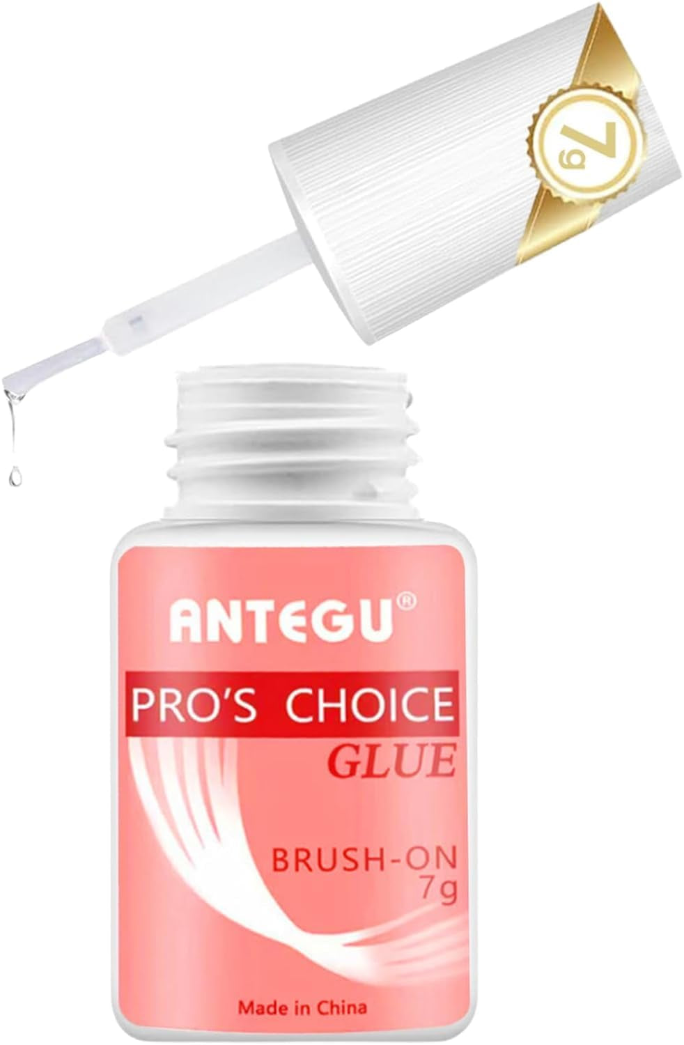 Extra starker Nagelkleber – inklusive Pinsel, 4 x 7 g Nagelverlängerungskleber, Acryl-Spitzenkleber und künstlicher Nagelkleber