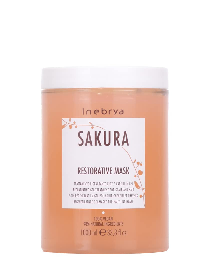 Sakura Restoration Mask – 1000 ml Naty Shop Haarmaske 1,1 l (1 Packung) Sakura