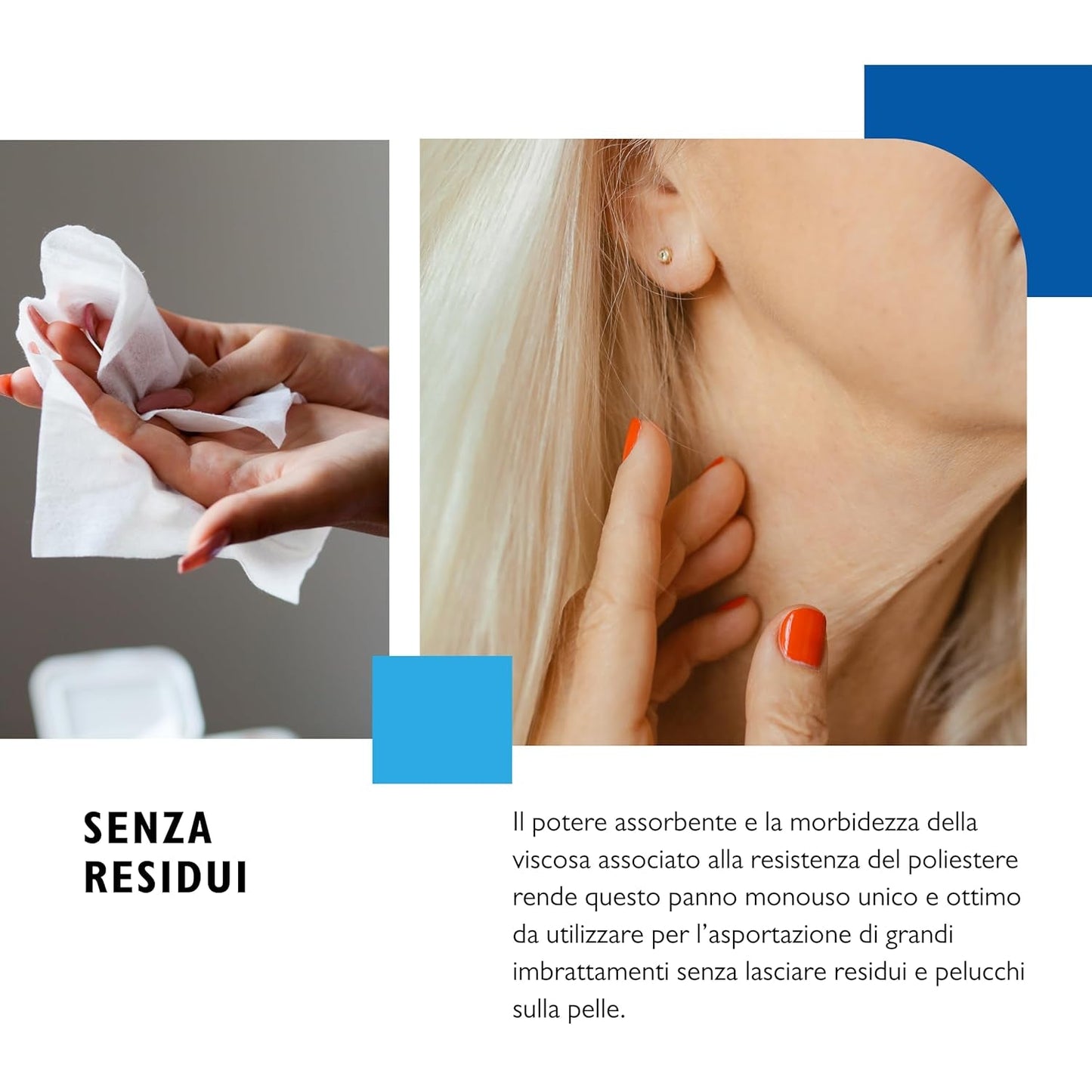 BIODERM Cellusoft – weiche, multifunktionale Einweg-Feuchttücher aus Viskose und Polyester – Multifunktionstücher für die empfindliche Hygiene empfindlicher und geröteter Haut älterer Menschen und Kinder – 30 x 38 cm (50