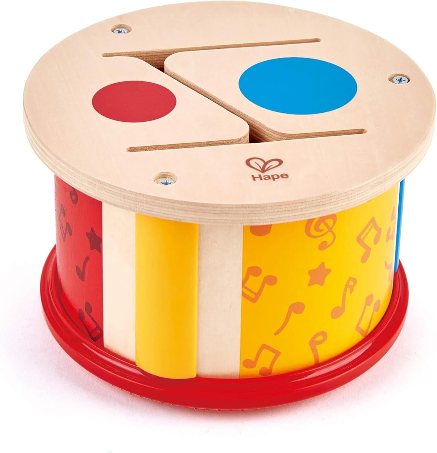 Hape doppelseitige Holztrommel | Musikspielzeug für Kleinkinder Jucarii Bebe Naty Shop Standardtitel