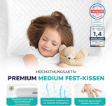 ZenPur Orthopädisches Nackenkissen 40 x 60–13 cm, Kopfkissen aus Memory-Schaum – ergonomisches Schlafkissen für Nacken und Schultern, Öko-TEX-zertifiziert