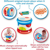 Hape Babytrommel | Rollendes Musikspielzeug für die Kleinen zum Erlernen von Rhythmen und verschiedenen Klängen, batteriebetrieben, ab 6 Monaten Babyspielzeug Naty Shop