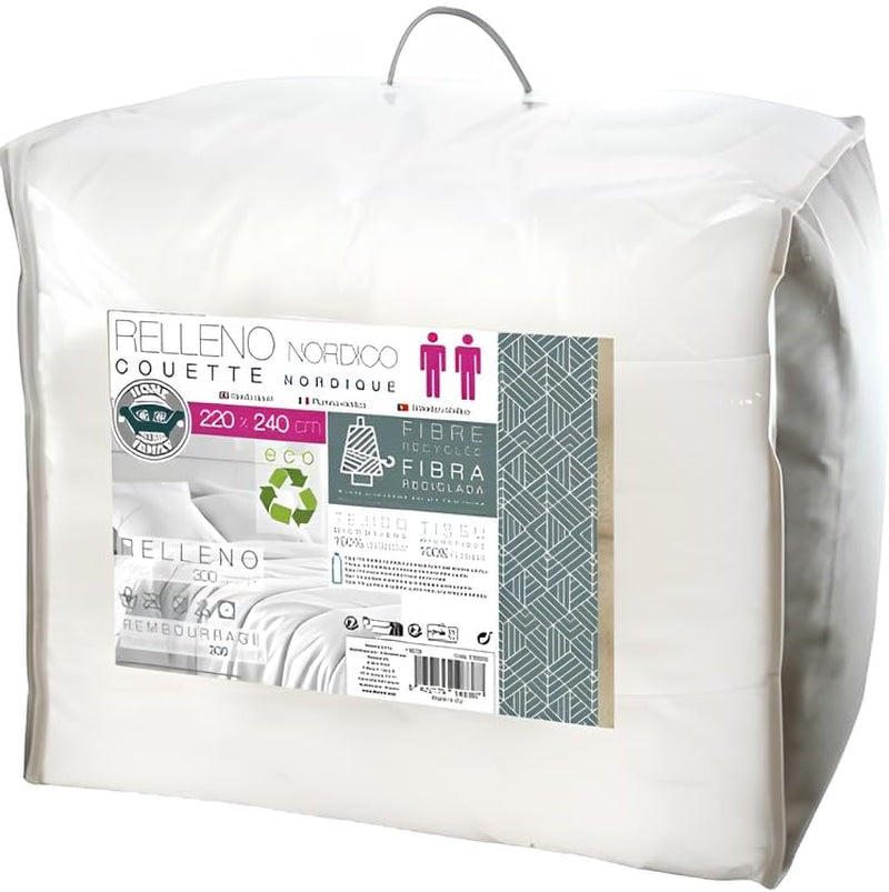 FORNOR 14838 Steppdecke, recycelte Faser, 220 x 24 cm Steppdecken und Steppdecken Naty Shop Standardtitel