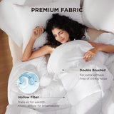 BEDSURE gesteppte Steppdecke für Doppelbett (223,5 x 223,3 cm) weiß, Bettdecken und Steppdecken, Naty Shop