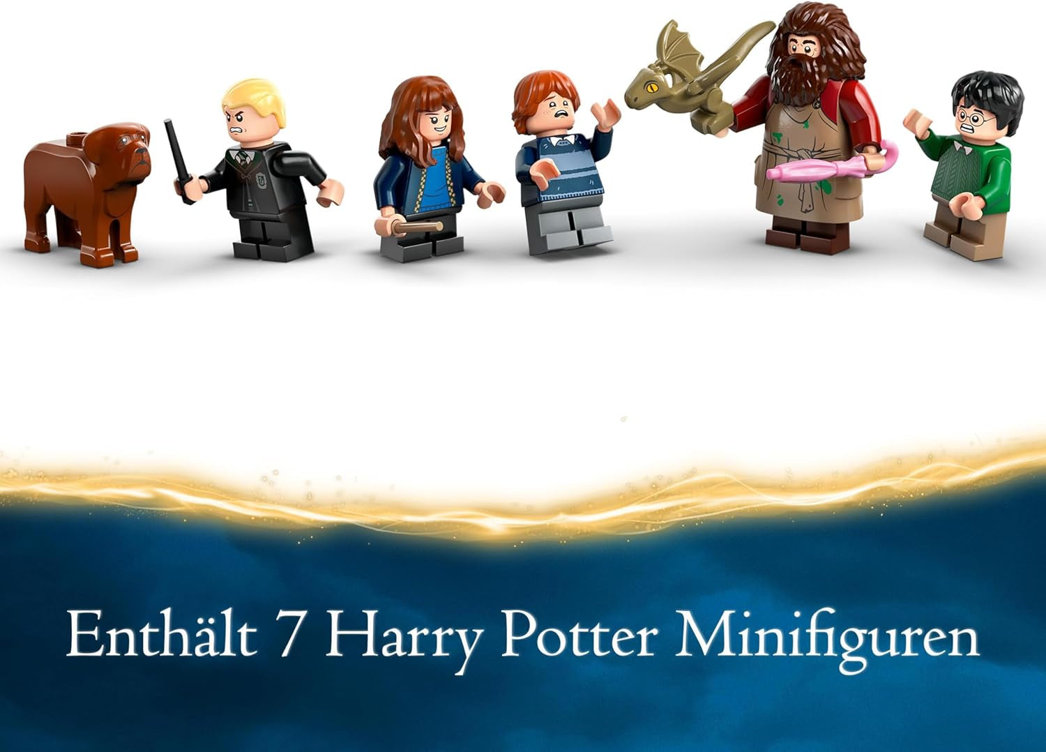 LEGO Harry Potter Hagrids Hütte: Ein unerwarteter Besuch, Set mit 5 Minifiguren und 2 Tierfiguren, Geschenk für Frauen und Männer, magisches Abenteuerspielzeug, Fantasy-Set 76428 Bausets Beuche den LEGO-Store