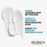 Redken Intensive Haarmaske für alle geschädigten Haare, repariert und regeneriert, Anti-Bruch, Extreme Strength Builder Plus Maske, 1 x 250 ml, Naty Shop Haarmaske