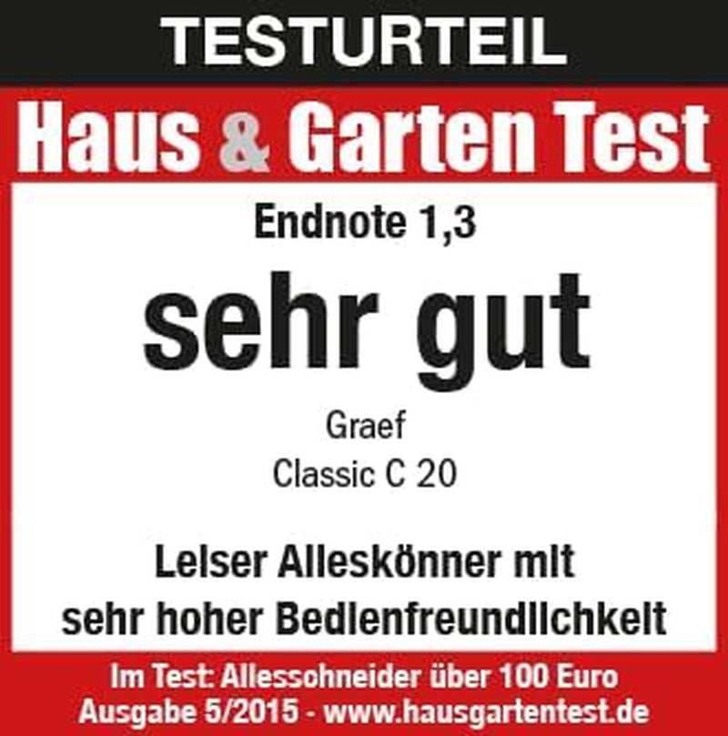 GRAEF Classic C20 Multifunktionsschneider, Schnitzel und Aufschnittmaschinen Naty Shop