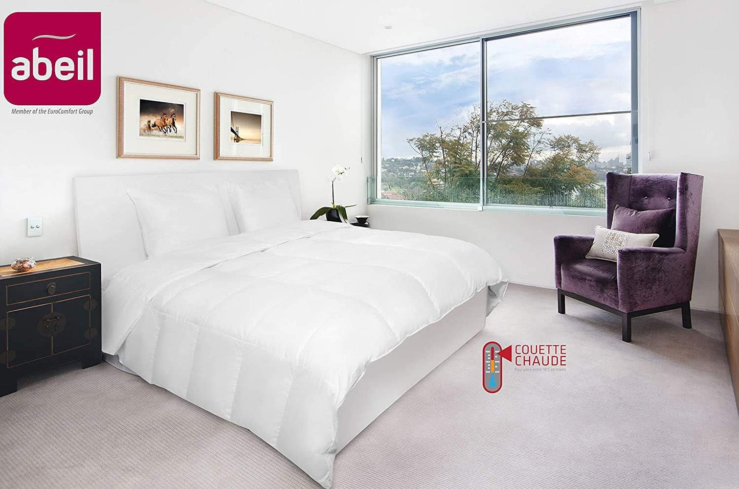 Abeil Premium Ultima Comfort Steppdecke aus Perkal-Baumwolle, 200 x 200 cm Steppdecken und Steppdecken Naty Shop