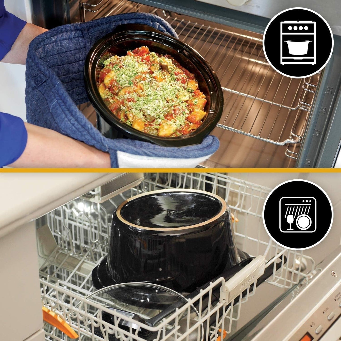 Slow Cooker digitaler Crockpot, Warmhaltefunktion, 2,4 Liter (1-2 Personen) Slow Cooker Naty Shop