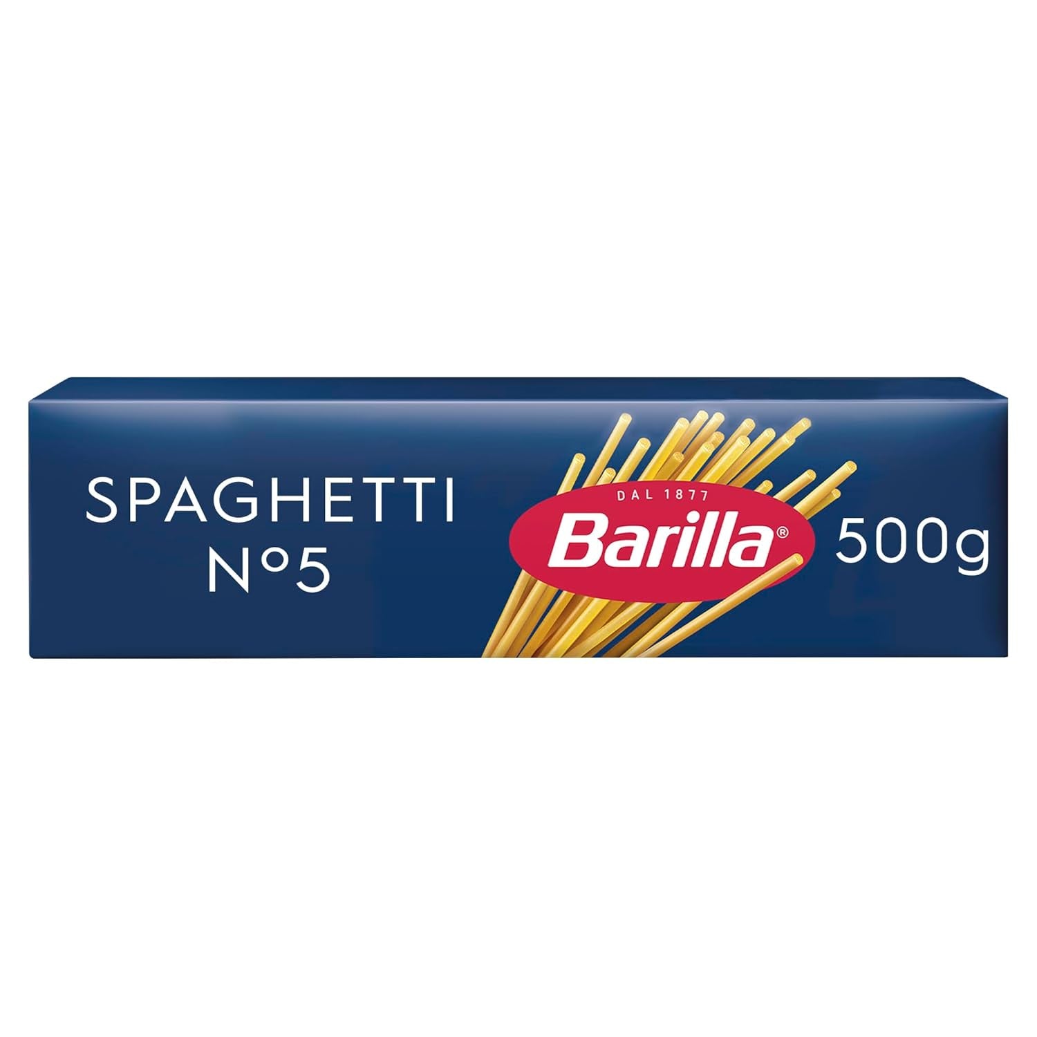 Barilla Pasta Klassische Spaghetti n.5 aus hochwertigen Hartweizen immer al dente, (1 x 500 g), geschmacksneutral