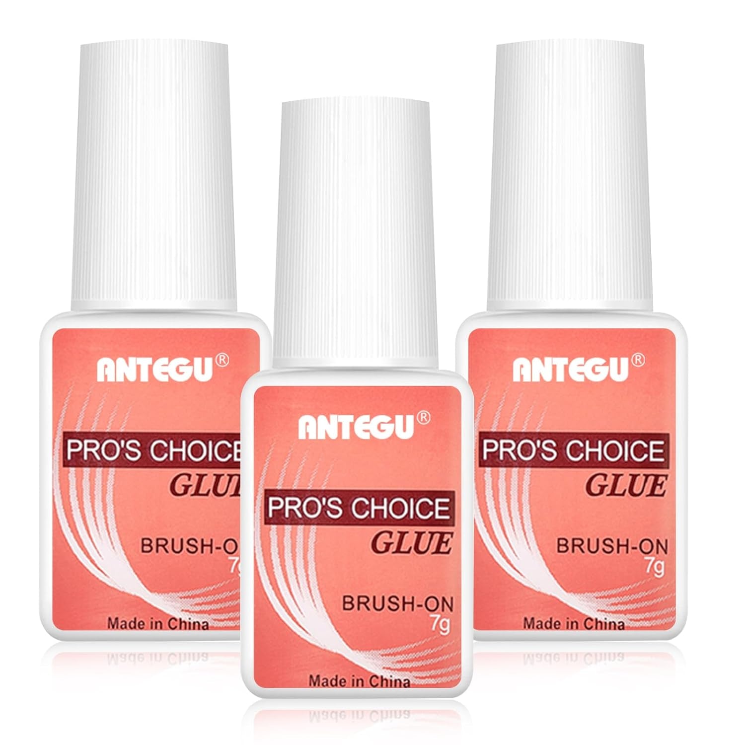 Extra starker Nagelkleber – inklusive Pinsel, 4 x 7 g Nagelverlängerungskleber, Acryl-Spitzenkleber und künstlicher Nagelkleber