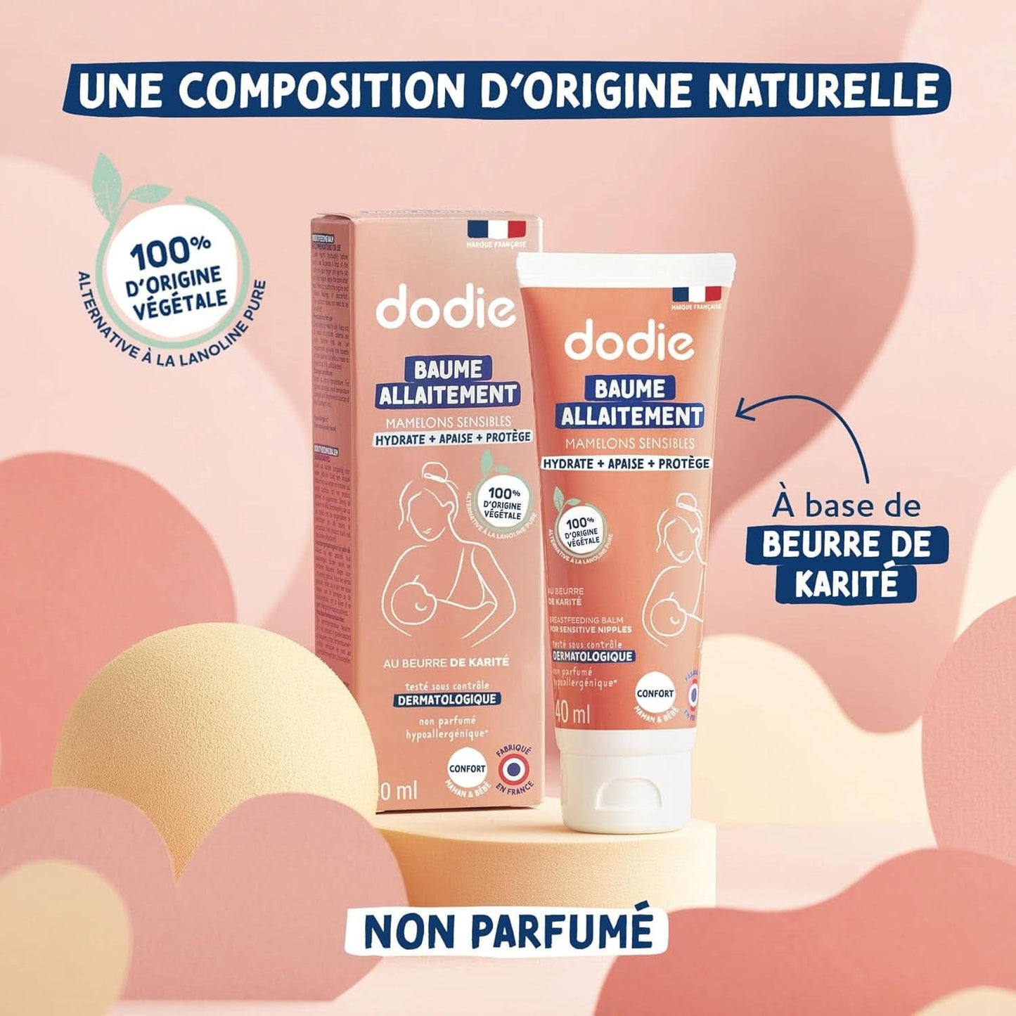 Brustwarzencreme mit pflanzlichem Lanolin, 40 ml Lebensmittel- und Stillzubehör Bebe Naty Shop
