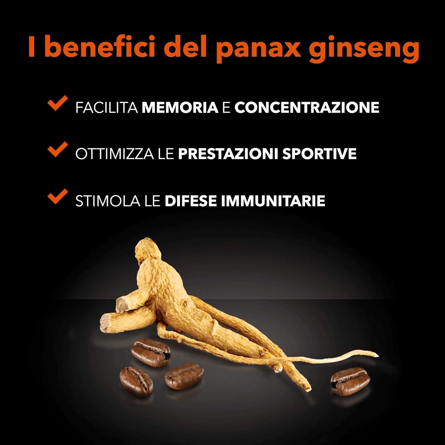 - 1 Verpackung mit 500 Gr Ginseng mit braunem Zucker-Löslichem Kaffeepulver zum Süßen, Ideal zum Hinzufügen zu heißem Wasser, Glutenfrei, Laktosefrei und Gentechnikfrei