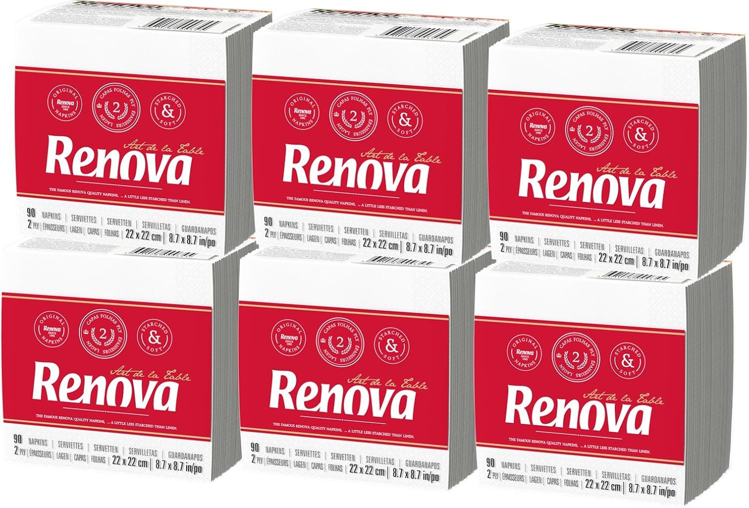 Renova-Tücher – 3 Packungen à 540 Stück