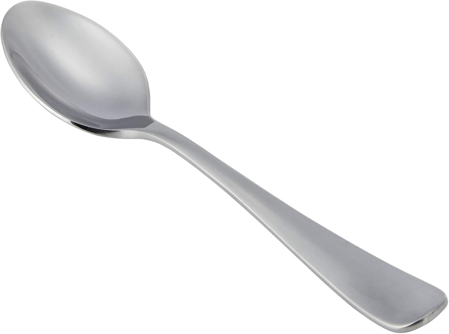 Kaffeelöffel aus Edelstahl, Design mit runden Kanten, 12er-Pack, Silber Naty Shop Kitchen