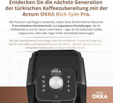 TÜRKISCHE KAFFEEMASCHINE Arzum OKKA RICH SPIN PRO (Chrom)
