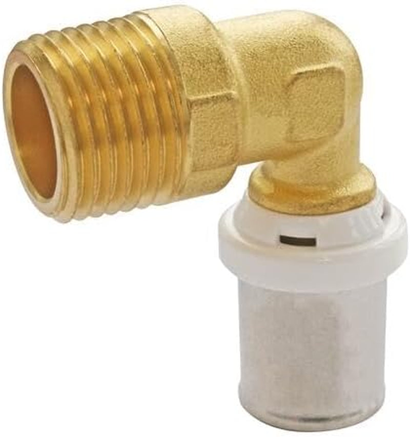 SOMATHERM FÜR SIE - / 5711-16-15 - Winkelpressrohr Ø16 mehrschichtig - M15/21 (1/2'') Anschluss eines Mehrschichtrohrs mit einem Durchmesser von Ø16