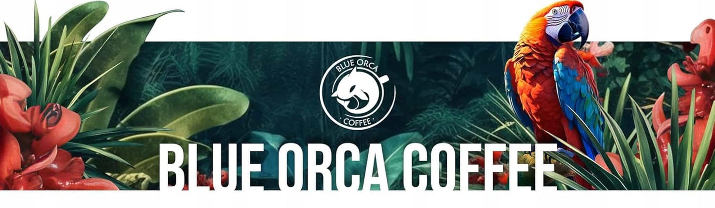 Gemahlener Kaffee DE BOA 1KG | 100 % Arabica | mit einem Hauch von Schokolade und Nüssen | mittel geröstete Kaffeebohnen, geringer Säuregehalt | ideal für Espressomaschinen | Blue Orca Kaffeerösterei