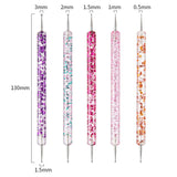 31-teiliges professionelles Nagel-Pinsel-Set, Nagelpinsel mit zwei Enden, Pinsel für Gelnägel, Acryl-Nagelkunststift, Nagelkunst-Dotting-Tools, Nagelpinsel für DIY-Nagelkunst-Salondesign