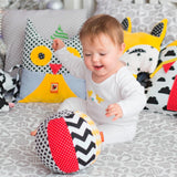magdum 2 Set Baby Würfelspiel + Stoffball - Motorikspielzeug ab 1 Jahr - Spielzeug für Kinder 6 Monate - Montessori Spielzeug - Lernspielzeug 1 Jahr - Geschenk für Kinder - Ball für Kinder - Würfel für Kinder - Geschenke für Kinder Spielzeug Bebe Naty Shop