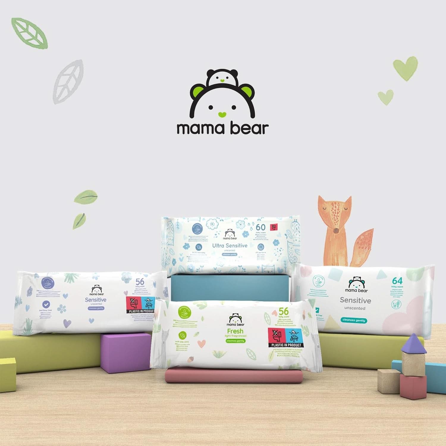 Frische Babyfeuchttücher mit Aloe Vera Mama Bear Naty Shop