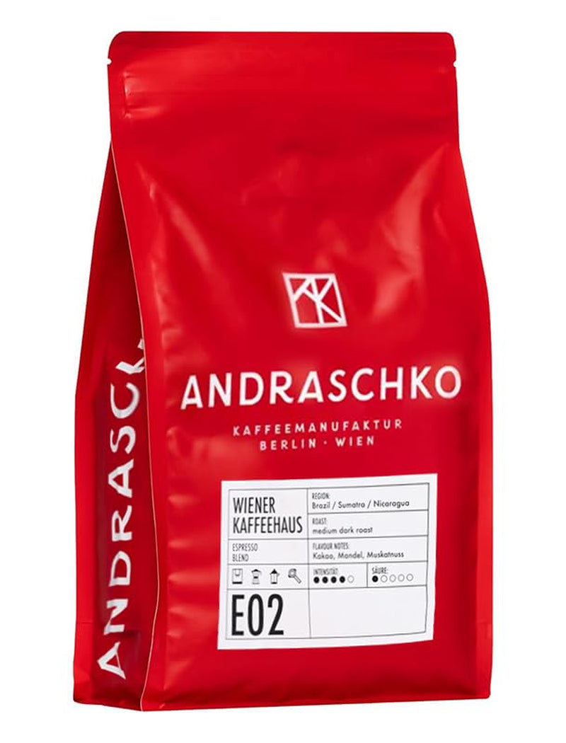 Espresso Bohnen - Wiener Kaffeehausmischung Espresso Blend - milde Röstung mit 100% Arabica aus 7 Herkunftsländern - frisch in Berlin geröstet - 1kg