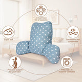 Lesekissen, Rückenkissen mit Armlehnen, Rückenlehne im Bett oder Sofa, Bettruhekissen zum Lesen, Arbeiten und Spielen