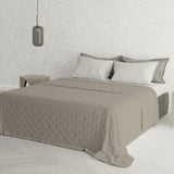 Italienische Bettwäsche Sommersteppdecke CHIC, Mikrofaser, DOPPEL 250X250Cm, braun Steppdecken und Steppdecken Naty Shop