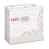 Fato - Trockenpapierservietten, Airlaid, Textileffekt, Packung mit 50 Servietten, 40X40 gefaltet im 4er-Format, Tropicana Decor